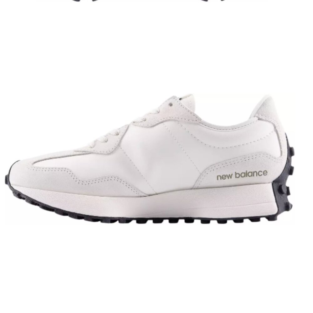 New Balance 327 Women Sneakers Shoes Casual White Moonbeam Olivine various sizes - Picture 5 of 8